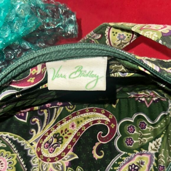 Vera Bradley Paisley Green Women's Bag and Wallet - Picture 11 of 13